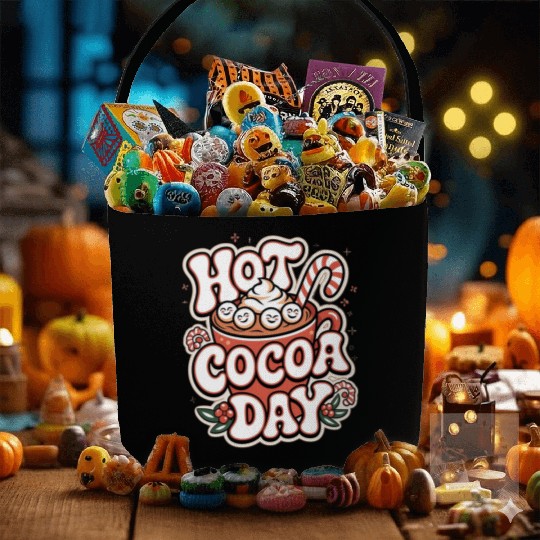 Hot Cocoa Day Fabric Baskets