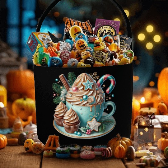 Christmas ice cream, Coquette Chistmas Fabric Baskets