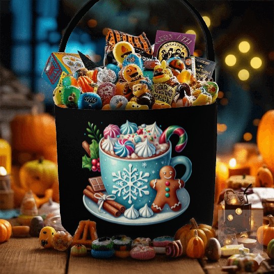 Christmas Ice Cream, Christmas Coteque Fabric Baskets