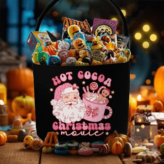 Hot cocoa Christmas movie Fabric Baskets