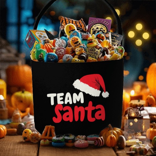 Team Santa Santa Claus Christmas Santa Claus Fabric Baskets