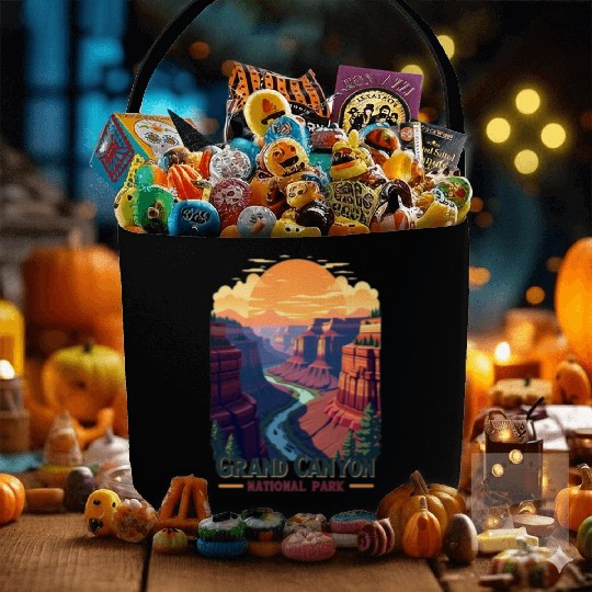 Majestic Grand Canyon: Nature's Masterpiece Fabric Baskets