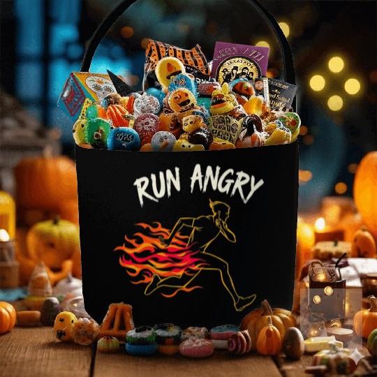 Run Angry: Fueled by Fire Fabric Baskets
