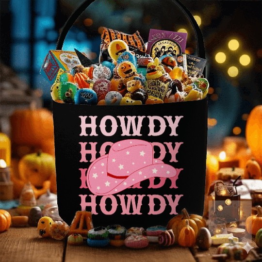 Howdy Cowboy Star Hat Fabric Baskets