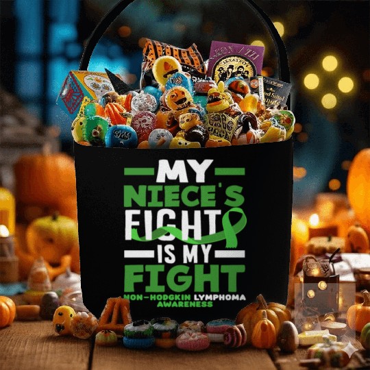 Non-Hodgkin Lymphoma Awareness My Niece Fight Fabric Baskets