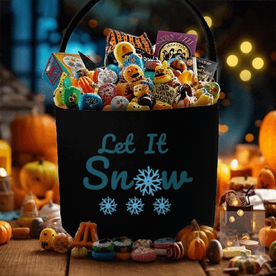 Let It Snow. Winter Aesthetics Fabric Baskets