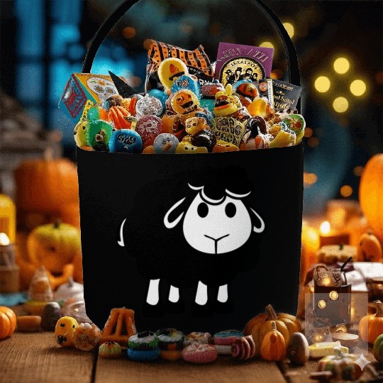 Black Sheep Small Cute Cute Lamb Cool Comic Sweet Fabric Baskets