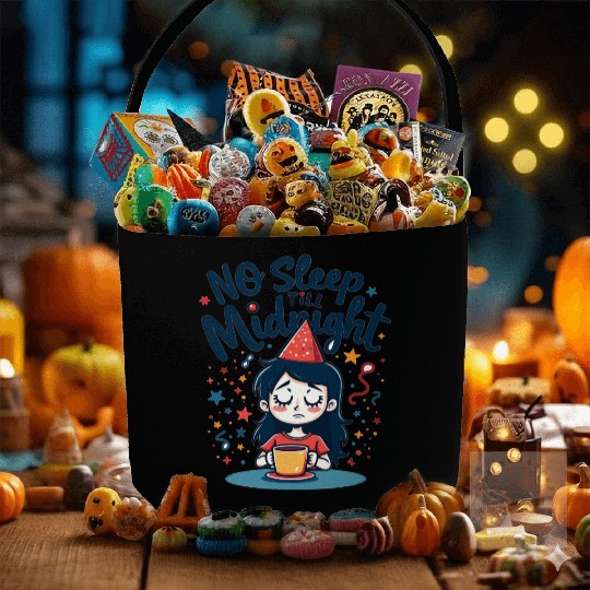 No Sleep Till Midnight Fabric Baskets