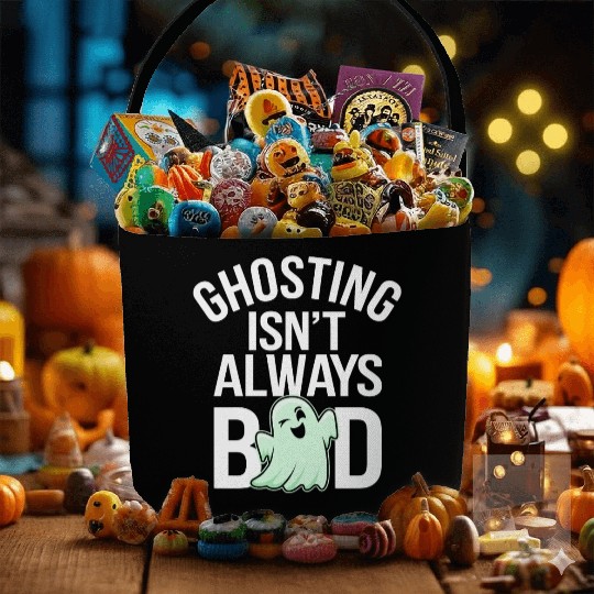 Paranormal Comedy Funny Ghost Humor Lighthearted Fabric Baskets