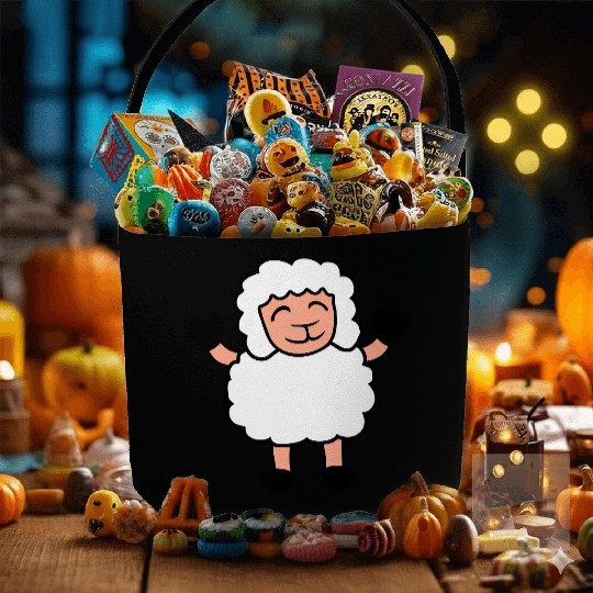 Sheep Baby Standing Cute Cute Lamb Child Happy Fun Fabric Baskets