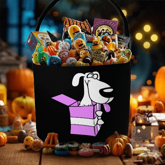 Dog Pet Gift Box Funny Crazy Surprise Fun Puppy Fabric Baskets