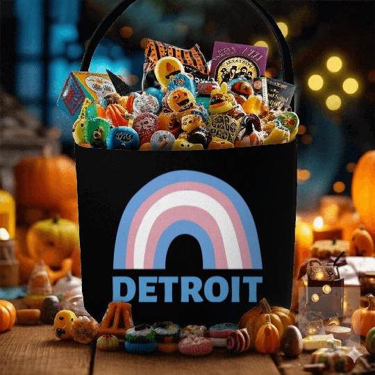 Detroit Transgender Flag Fabric Baskets