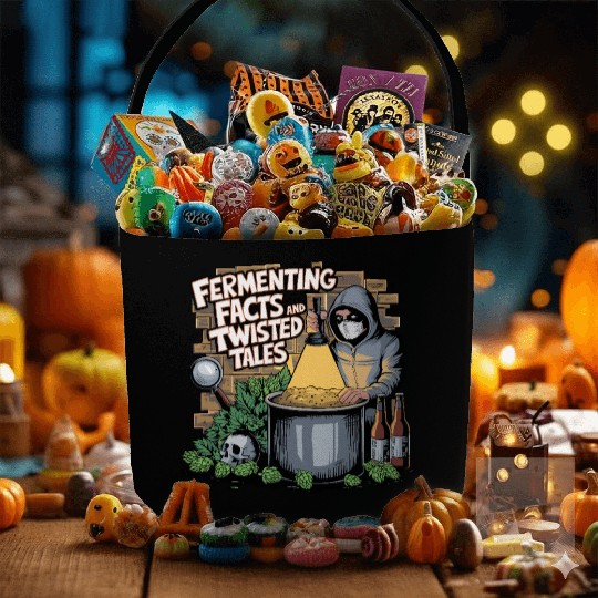 Craft Beer Brewing & True Crime Twisted Tales Fabric Baskets
