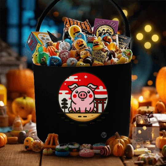 Pig in Japan - Cultural Adventure Fabric Baskets