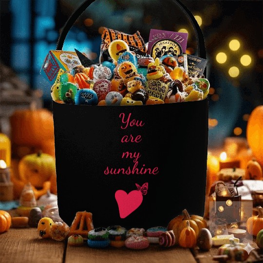 You are my Sunshine. Valentines Day Gift. Fabric Baskets