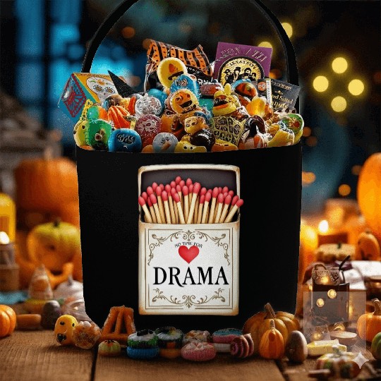 anti valentine no time for drama Fabric Baskets