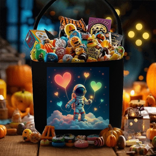 Astronauts are full of love Fabric Baskets