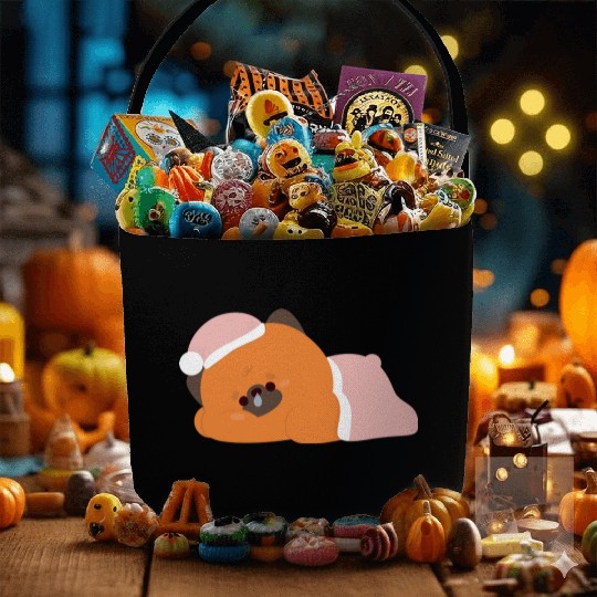 Tired German Shepherd Fabric Baskets