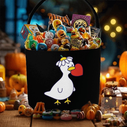 Silly Goose in Love Fabric Baskets