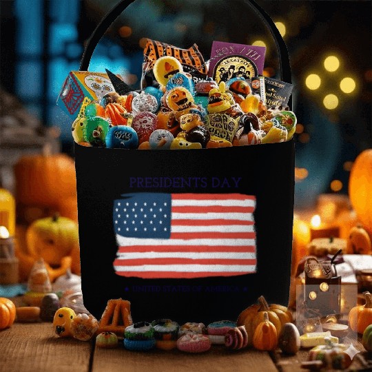 US flag.Presidents Day Fabric Baskets