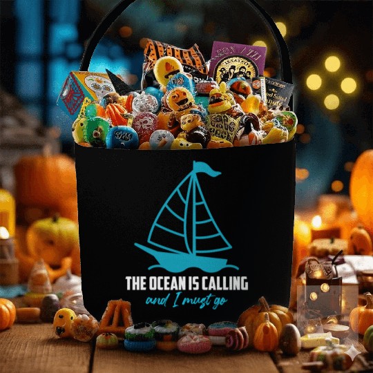 Florida Keys THE OCEAN IS CALLING I MUST GO Fabric Baskets