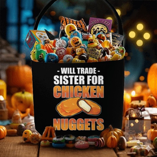 Chicken Nugget Will Trade Sister Chicken Nuggets Fabric Baskets