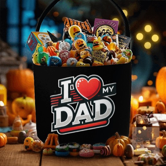 I love my dad Fabric Baskets