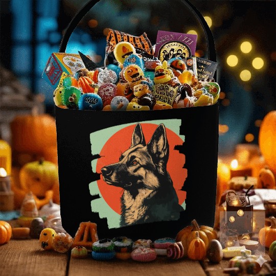 German Shepherd Fabric Baskets