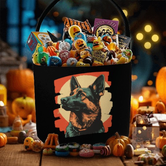 German Shepherd Fabric Baskets