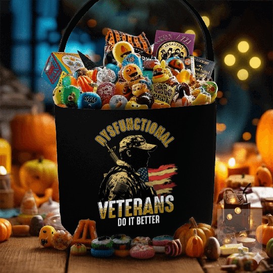 Dysfunctional Veterans Do It Better Fabric Baskets