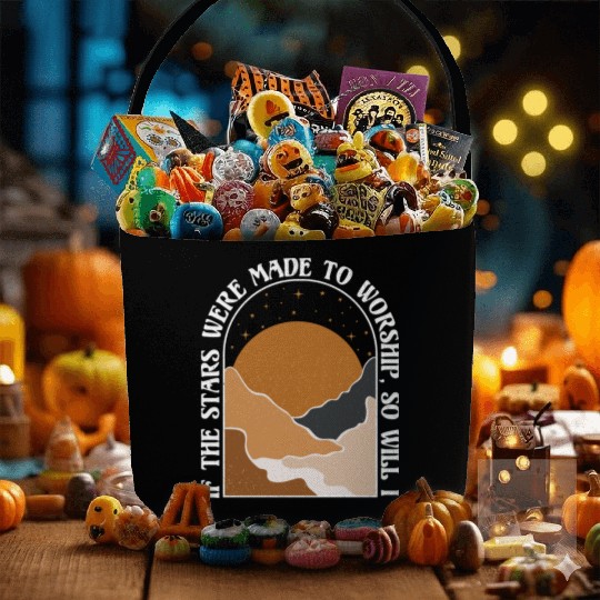 If The Stars Were Made To Worship So Will I Fabric Baskets