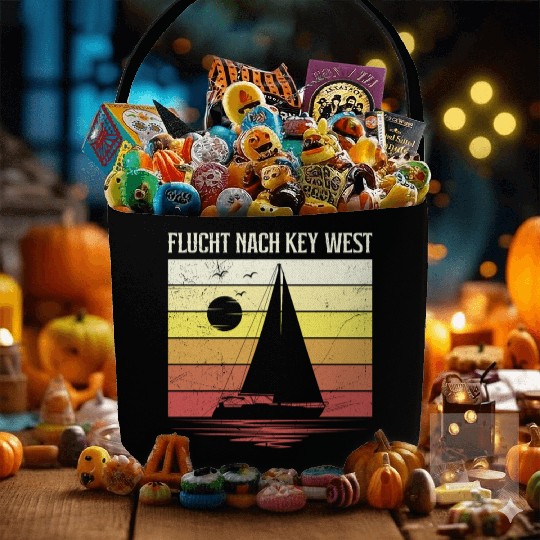 Florida ESCAPE TO KEY-WEST Sailing Florida Fabric Baskets