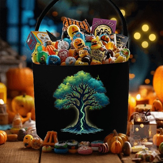 Majestic Tree of Life Fabric Baskets