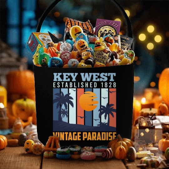 KEY-WEST ESTABLISHED 1828 VINTAGE PARADISE Fabric Baskets