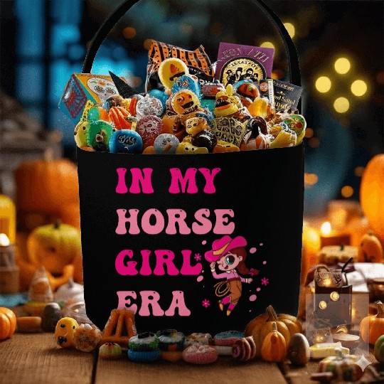 In My Horse Girl Era – Cute Equestrian Aesthetic Fabric Baskets
