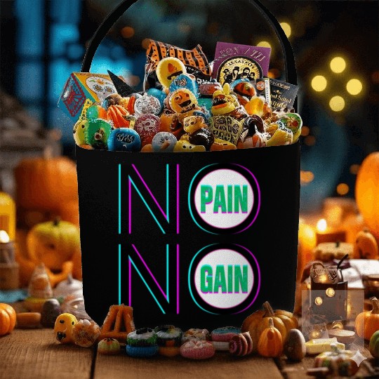 Gym Motivation Fabric Baskets No Pain No Gain In The Gym