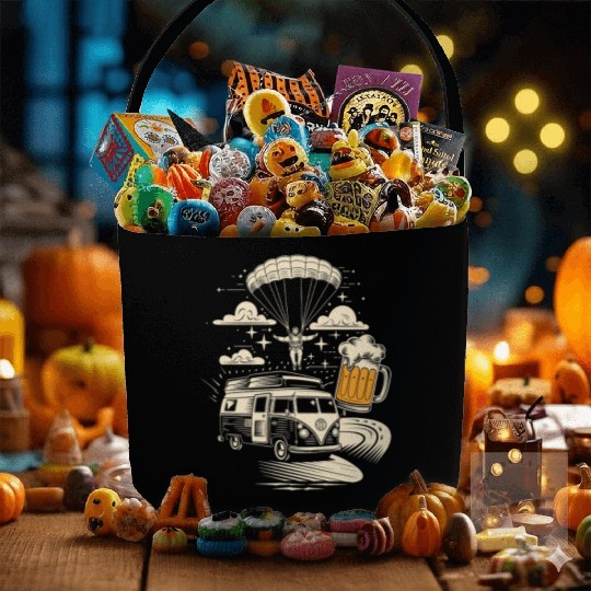 Skydive & Road Trip | Adventure & Freedom Fabric Baskets