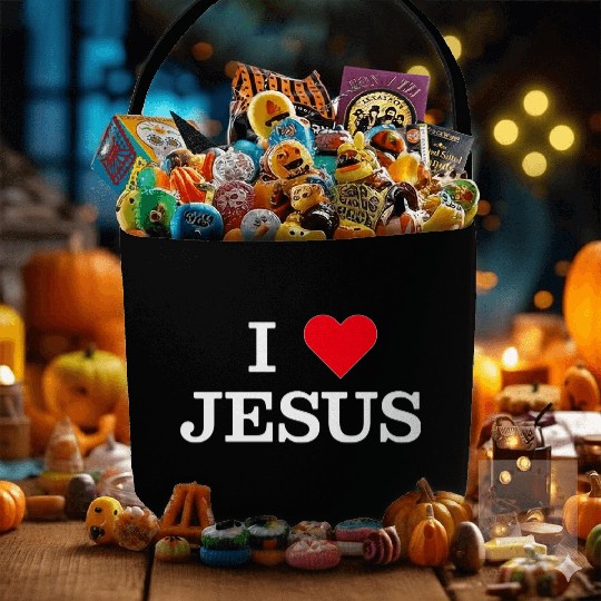 I Heart Jesus Fabric Baskets
