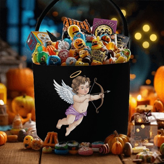 Cupid Angel Fabric Baskets