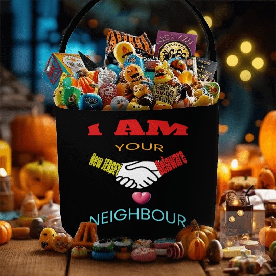 I AM YOUR NEIGHOUR NEW JERSEY AND DELAWARE Fabric Baskets