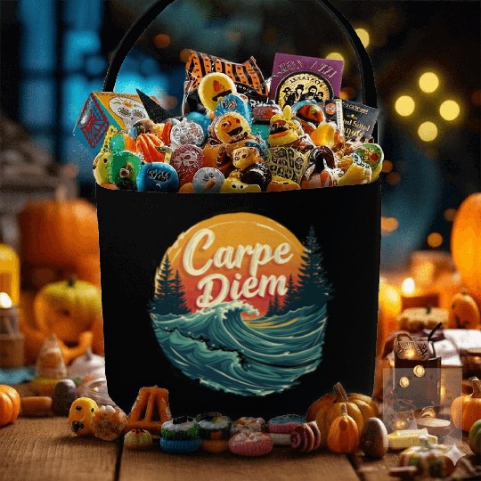 Carpe Diem Seize the Day Gift Fabric Baskets