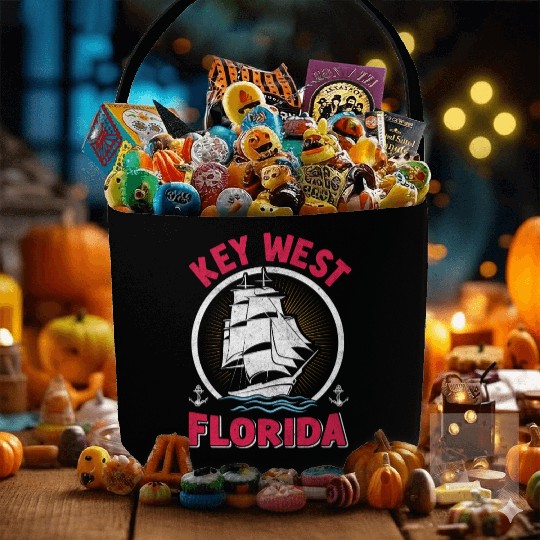 KEY-WEST FLORIDA Sunshine-State West Keys Fabric Baskets