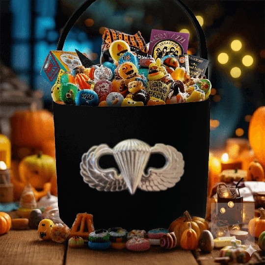 Airborne Wings gift for your favorite veteran. Fabric Baskets