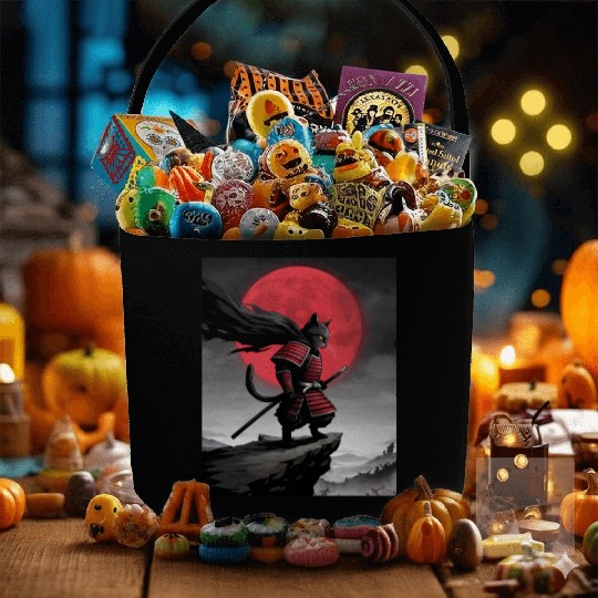 Japanese Cat Samurai Cat Fabric Baskets