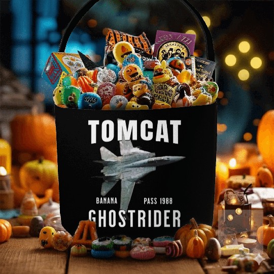 F-14 TOMCAT Infamous Banana Pass USS America Fabric Baskets