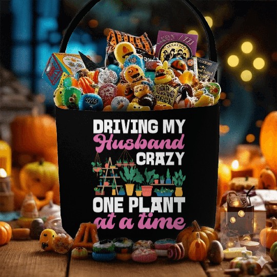 Plant Lover Gardening Husband Wife Fabric Baskets