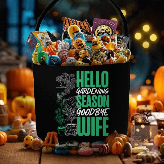 Plant Lover Gardening Husband Wife Fabric Baskets