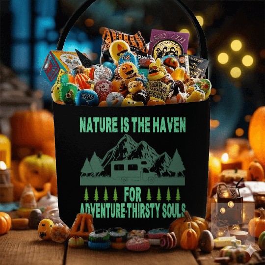 Nature is the haven for adventure-thirsty souls Fabric Baskets