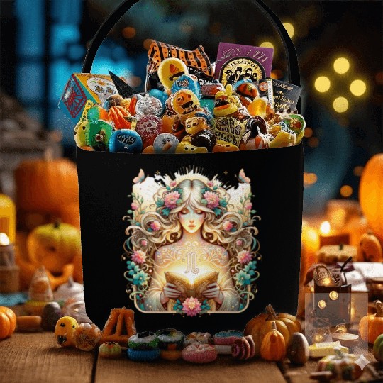 Virgo - Starlit Goddess of Purity Fabric Baskets