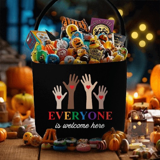 Everyone Is Welcome Here Idaho Teacher Fabric Baskets